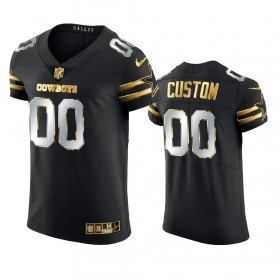 Miesten Dallas Cowboys NFL Pelipaita Custom Musta Golden Edition